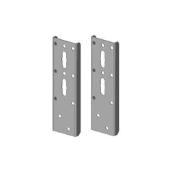 Mounting Bracket Kit, 66&quot; Power Strip, F-Series TeraFrame Cabinet, Black