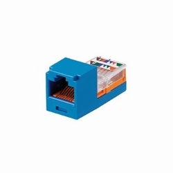 Mini-Com Module, Category 5e, UTP, 8-Position 8-Wire, Universal Wiring, Blue, Leadframe Style