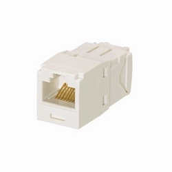Mini-Com Module, Category 6, UTP, 8-Position 8-Wire, Universal Wiring, Off White, TG Style