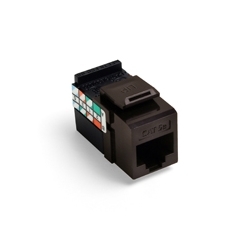 GigaMax 5e QuickPort Connector, UTP Category 5e, 110 Style Termination, Universal Wiring, Brown