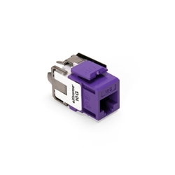 eXtreme 10G QuickPort Connector, Univeral Wiring, 110 Style Termination, UTP Category 6A, Purple