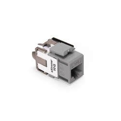 eXtreme 10G QuickPort Connector, Univeral Wiring, 110 Style Termination, UTP Category 6A, Grey