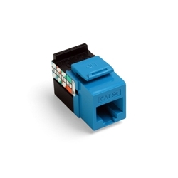 GigaMax 5e QuickPort Connector, UTP Category 5e, 110 Style Termination, Universal Wiring, Blue