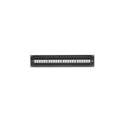 GigaMax 5e QuickPort Patch Panel, 48-Port, 2RU, CAT 5e Includes Cable Management Bar