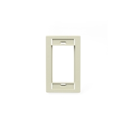 Wall Plate, Media Outlet System (MOS) Single-Gang, Light Almond
