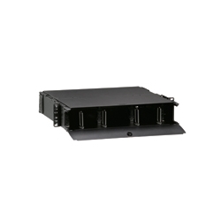 Opt-X 1000i 2RU Distribution and Splice Enclosure, Empty, Accepts Up To (6) Opt-X Adapter Plates or (6) Opt-X P-N-P Modules and Accepts Up To (6) Splice Trays