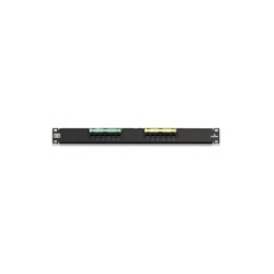 eXtreme 6+ Universal Patch Panel, 12-Port, 1RU, Category 6, Includes Cable Management Bar