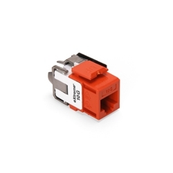 eXtreme 10G QuickPort Connector, Univeral Wiring, 110 Style Termination, UTP Category 6A, Orange
