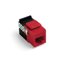 GigaMax 5e QuickPort Connector, UTP Category 5e, 110 Style Termination, Universal Wiring, Crimson