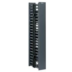 Front and rear vertical manager, 45 Rack Spaces, Dimensions: 83.0&quot;H x 4.9&quot;W x 12.0&quot;D (2108mm x 125mm x 306mm).