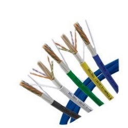 Copper Cable, 10GXS Category 6A Small Diameter, Nonbonded-Pair, 4-pair, 23 AWG, CMP, White, 1000 ft Reel-In-Box