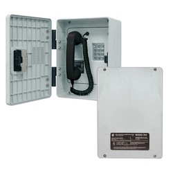Outdoor Intrinsically Safe Telephone, consisting of a Rugged Anti-corrosive Intrinsically Safe Analog Telephone and Isolation Barrier Unit. North American Listed for All Hazardous Groups, C(UL) / UL Listed