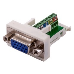 15 Pin D-Sub SVGA Connector, ScrewTerminal