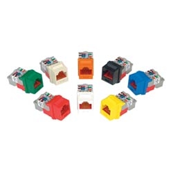 NK Category 6 UTP Jack Module, TP Style, Red
