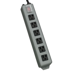 Waber-by-Tripp Lite 6-Outlet Industrial Power Strip, 15-ft. Cord, 5-20P Plug