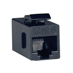 Cat6 Straight Through Modular In-line Snap-in Coupler (RJ45 F/F)