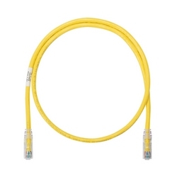 Netkey copper patch cord, category 6, 10 ft., yellow UTP cable.