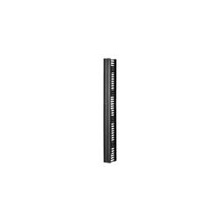 Cable Manager, Vertical, 45U Rack, 6&quot; Width x 9.8&quot; Depth x 80.5&quot; Height, Plastic/Steel, Black, For CPI Rack System