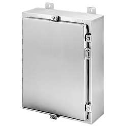 Wall-Mount Type 4X Enclosure, Size/Dims: 24.00x24.00x8.00, Material/Finish: SS Type 304