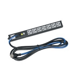 Slim Power Strip, 7 Outlet, 15A