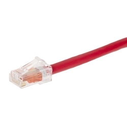 GigaSPEED XL GS8E Stranded Cordage Modular Patch Cord, Red Jacket, 6 FT