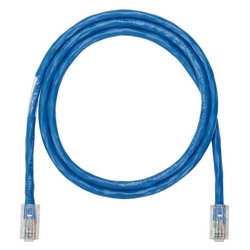 Category 5e UTP patch cord with unique tangle free plugs.  For use with NetKey Category 5e components.