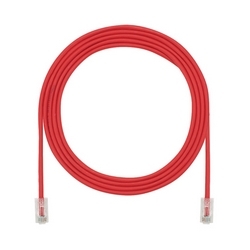 Copper Patch Cord, Cat 5e (SD), 28 AWG, Red CM/LSZH UTP Cable, 3ft