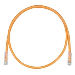 Copper Patch Cord, Category 6, Orange UTP Cable, 25 FT.