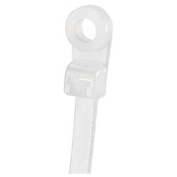 Clamp Tie, 7.9&quot;L (201mm), #10 (M5) Screw, Standard, Nylon, Natural, Pack of 100