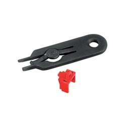Jack Module Block-out Device, 100 block-outs (Red) And 5 removal Tools (Black)