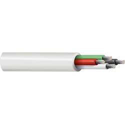 Multi-Conductor Cable, 4 Conductors, 22 AWG, 7x30 Strands, Tinned Copper, Teflon (FEP) Insulation, Flamarrest Jacket