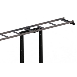 Wall To Rack Kit, 12&quot;, Black, Contains: 1 Cable Runway, 1 Wall Angle Support Bracket, 1 Rack To Runway Mounting Plate, 1 Pair Of End Caps, 3 J-Bolt Kits