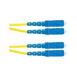 Fan-Out Cord, Twelve SC Connectors To Pigtail (Open End), 12-Fiber OS1/OS2 9/125µm Single-mode Ribben Interconnect Cable, Riser Rated, 1 MT