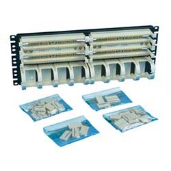 Pan-Punch 110 Punchdown Kit With Bases, 4 Pair Connector Blocks, Jumper Troughs
