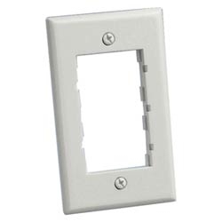 Faceplate Frame, Single Gang, Classic, Electric Ivory