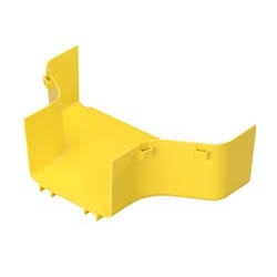 Fitting, Red ucer From 12&quot; x 4&quot; to 6&quot; x 4&quot; FiberRunner, Yellow