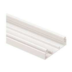 T-45 Power Rated Multi-Channel Raceway Base With Adhesive, 8ft, Off White
