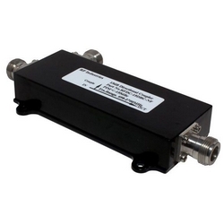 Directional Coupler, Low PIM, 15 dB, 698 to 2700 MHz Frequency, N Female, Less than or Equal to -155 dBc, IP67, 6.1&quot; Length x 2.95&quot; Width x 0.87&quot; Height, Black Color