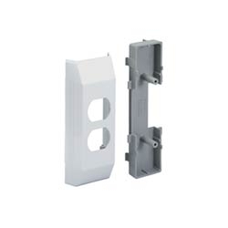 T-45 Electrical Bracket and Box For 106 Duplex Outlets, Off White