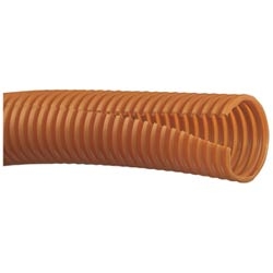 Corrugated Loom Tubing Slit, Polyethylene, 1&quot; (25.4mm) X 100&#8217; (30.5m), Yellow