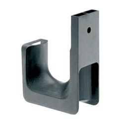 J Hook for Wall Mount Applications, One 1/4&quot; (M6) Mounting Hole, Maximum Bundle Capacity 4.0&quot;, Pack of 10