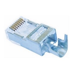 Modular Plug For Cat5e And CAT6, Shielded, External Ground, 50 Pack