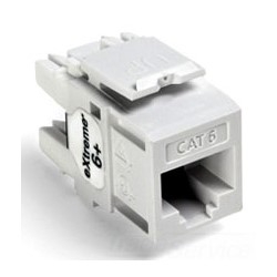 eXtreme 6+ QuickPort Connector, Category 6, White
