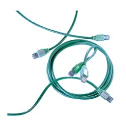 Clarity 6 Modular Patch Cord, Green, 15&#8217;, Category 6, Four-pair UTP Stranded 24 AWG PVC/CM