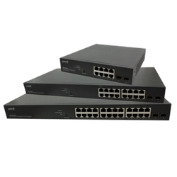 Smart Managed PoE+ Switch With (24) 10/100/1000BASE-T Ports And (2) 100/1000 SFP Slots