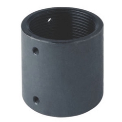 Extension Column Connector, Non-Security Hardware, (2) Female Connection, 1200 Lb Load Capacity, Powder Coated, Black