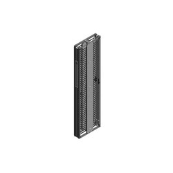 Motive Double-Sided Vertical Cable Manager; 84&quot;H x 6&quot;W x 23.6&quot;D (2133 mm x 150 mm x 600 mm); Black