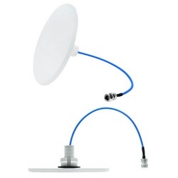 Ultra Low Profile / Low PIM Ceiling Mount Antenna, 698-960 MHz/1350-1550 MHz/1690-3800 MHz