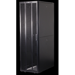 Q-Series Network Cabinet, 42U x 600mm Wide X 1060mm Depth, With Side Panels and Casters, Black