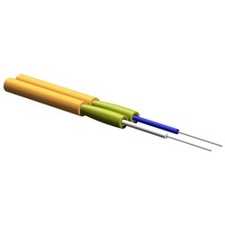 Zipcord Tight-Buffered Cable, Riser, 2 F, 2.8 mm Diameter, 62.5 um Multimode (OM1)